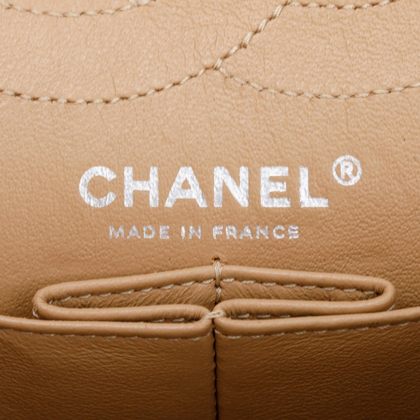 Chanel Beige Caviar Leather 2.55 Reissue 226 Double Flap Bag