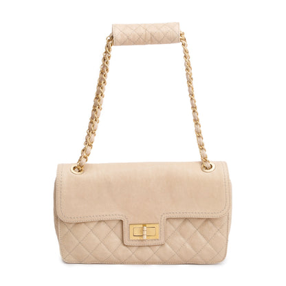 Chanel Beige Caviar Leather 2.55 Reissue Single Flap Bag