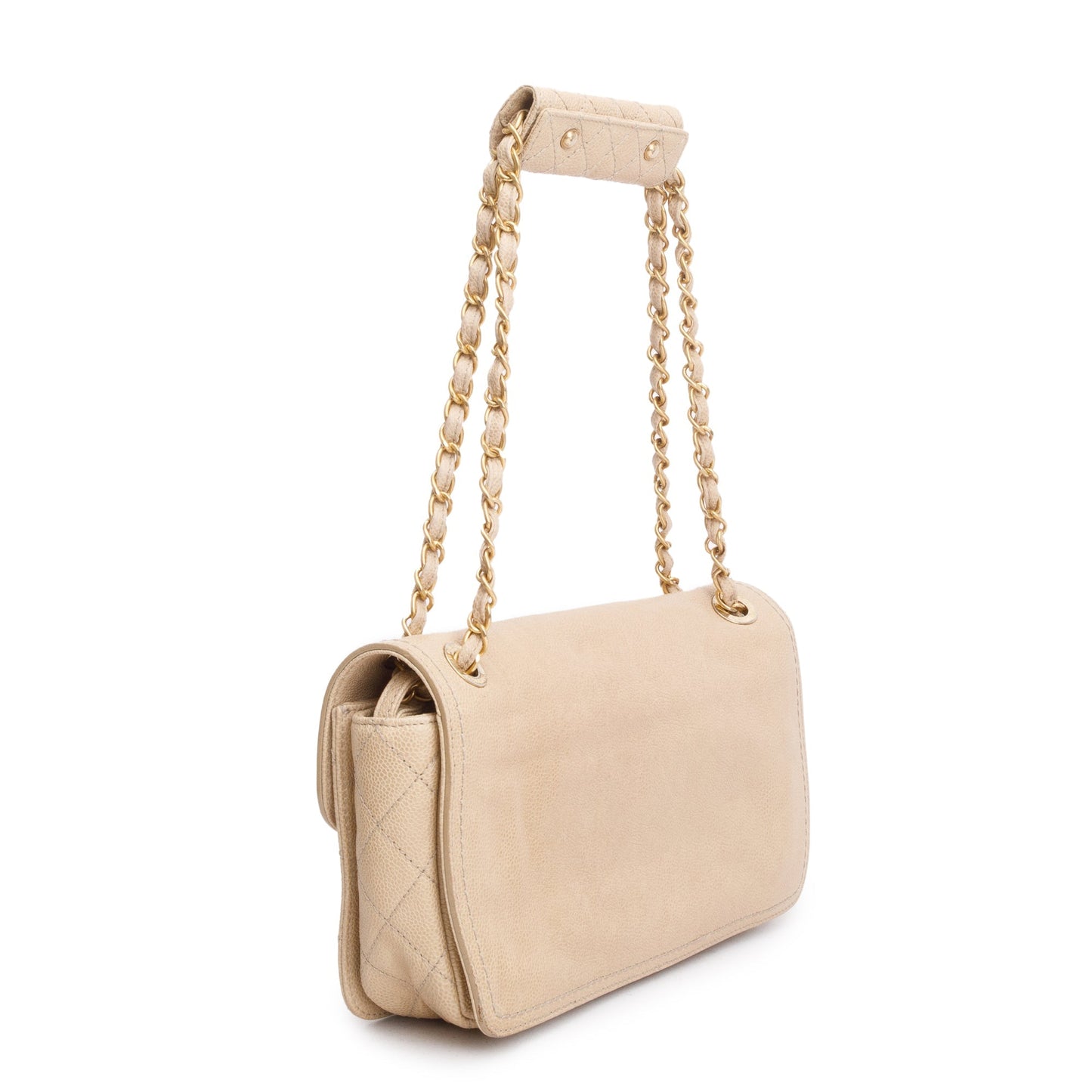 Chanel Beige Caviar Leather 2.55 Reissue Single Flap Bag