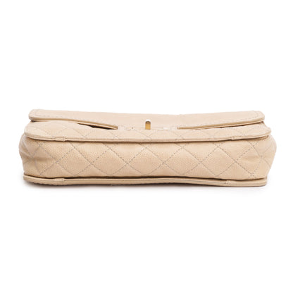 Chanel Beige Caviar Leather 2.55 Reissue Single Flap Bag