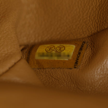 Chanel Beige Caviar Leather Classic Medium Double Flap Bag