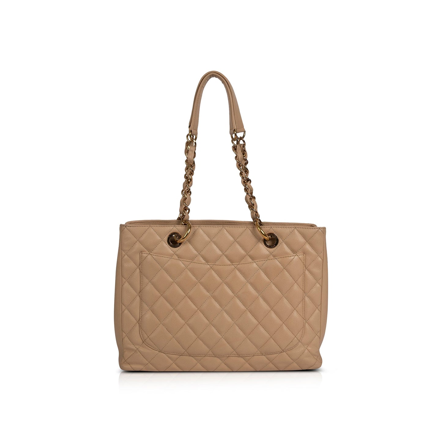 Chanel Beige Caviar Leather Grand Shopping Tote (GST)