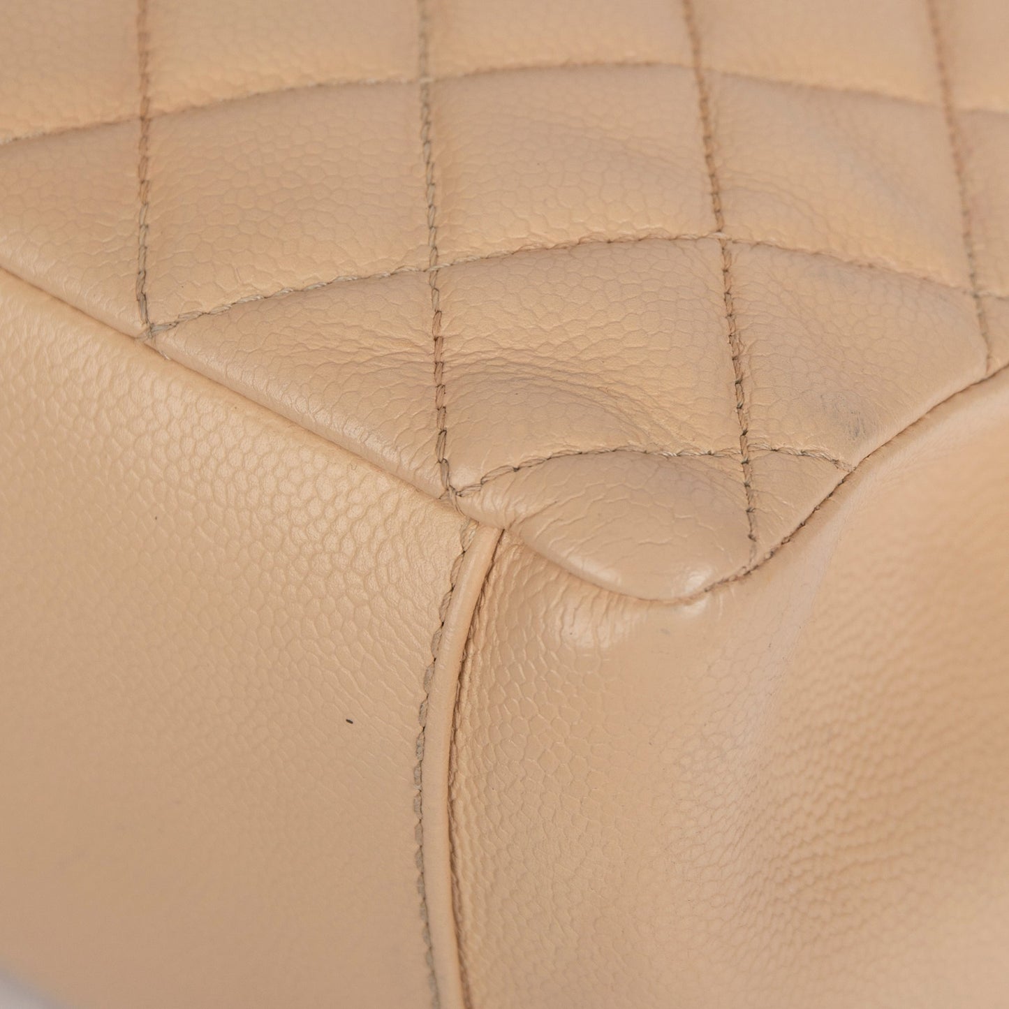 Chanel Beige Caviar Leather Grand Shopping Tote (GST)