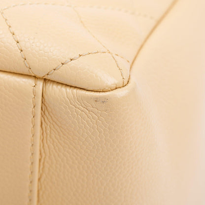 Chanel Beige Caviar Leather Grand Shopping Tote (GST)
