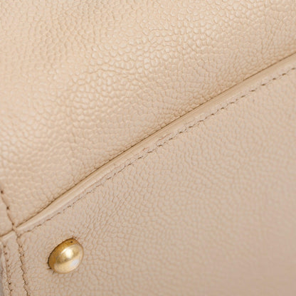 Chanel Beige Caviar Leather Large Reissue Tote