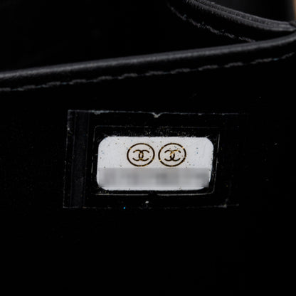 Chanel Beige Caviar Quilted Leather CC Filigree Vanity Chain Clutch