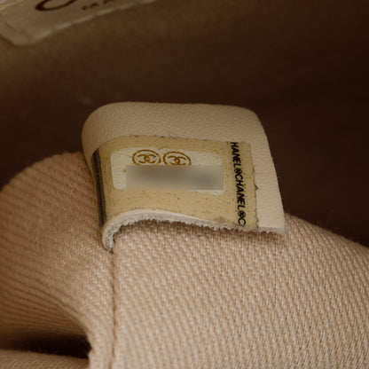 Chanel Beige Lambskin Leather Camellia Tote Bag