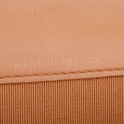 Chanel Beige Lambskin Leather Continental Flap Wallet