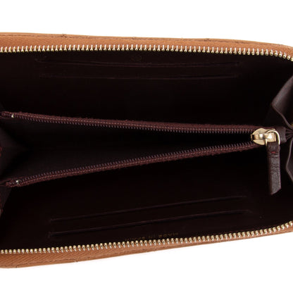 Chanel Beige Lambskin Trendy Zipped Wallet