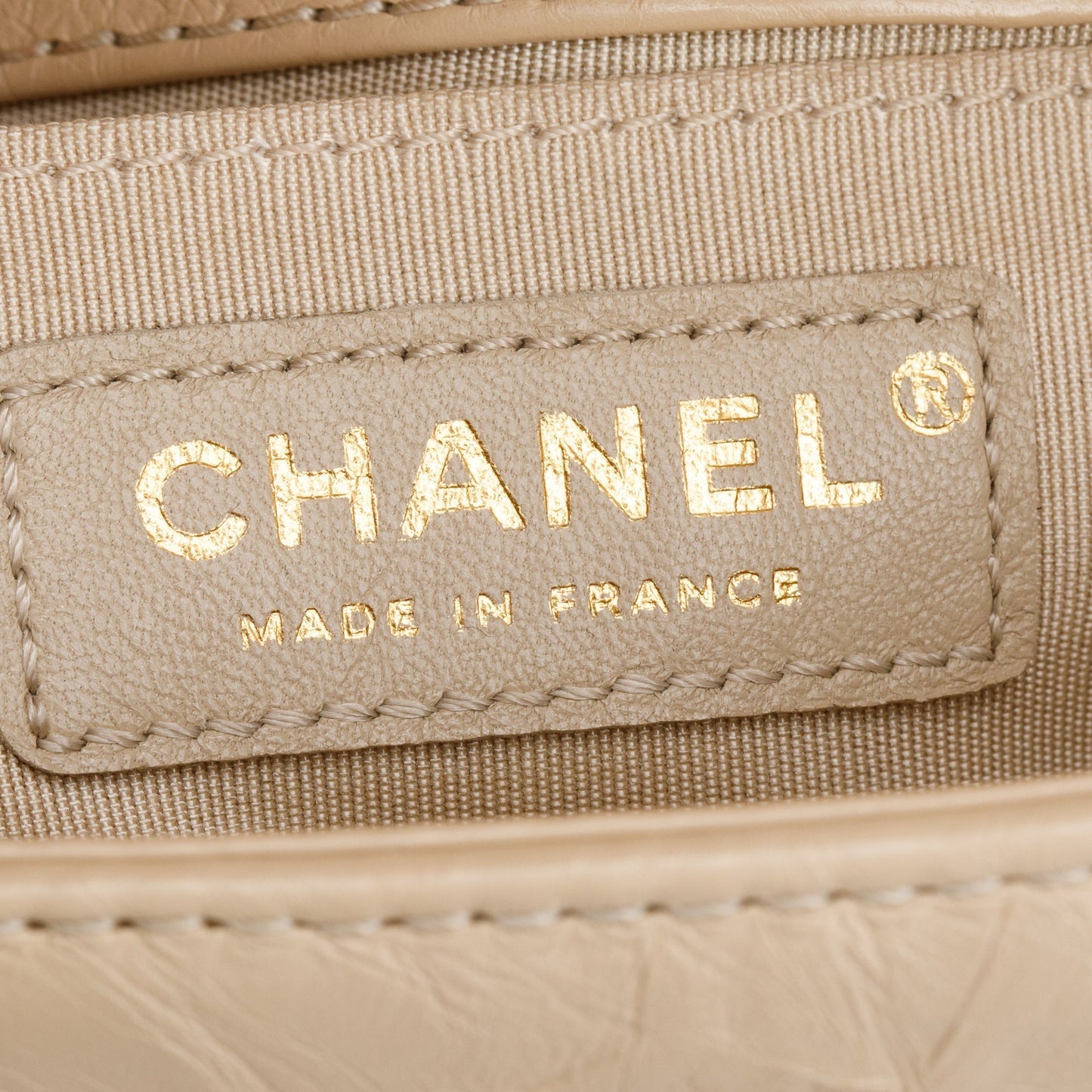 Chanel Beige Quilted Aged Calfskin Leather Medium Jacket Boy Bag