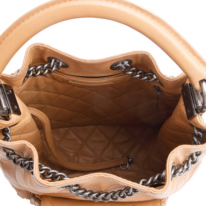 Chanel Beige Quilted Calfskin Leather Medium Urban Luxury Backpack