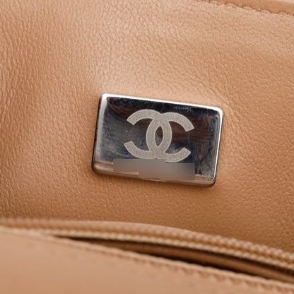Chanel Beige Quilted Lambskin Leather Classic Mini Rectangular Flap Bag