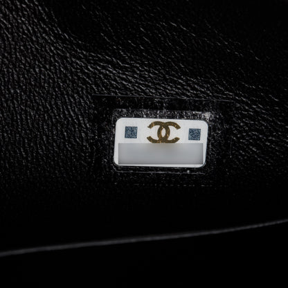 Chanel Black 2023 Lambskin Enamel Top Handle Phone Holder