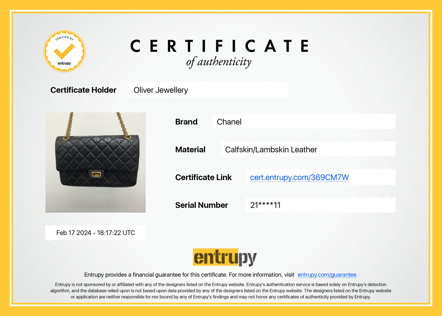 Chanel Black Aged Calfskin Leather 2.55 Reissue 226 Double Flap Bag
