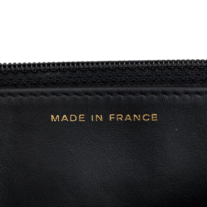 Chanel Black Aged Calfskin Leather Lucky Charms Reissue Wallet on Chain