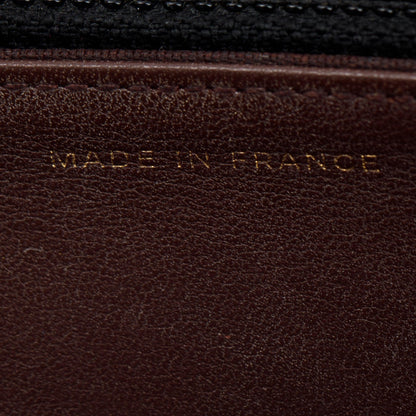 Chanel Black Aged Calfskin Leather Reissue Wallet on Chain