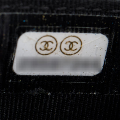 Chanel Black Aged Calfskin Leather Reissue Wallet on Chain