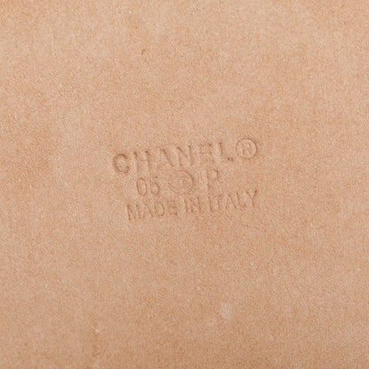 Chanel Black Calfskin Leather CC Logo Belt