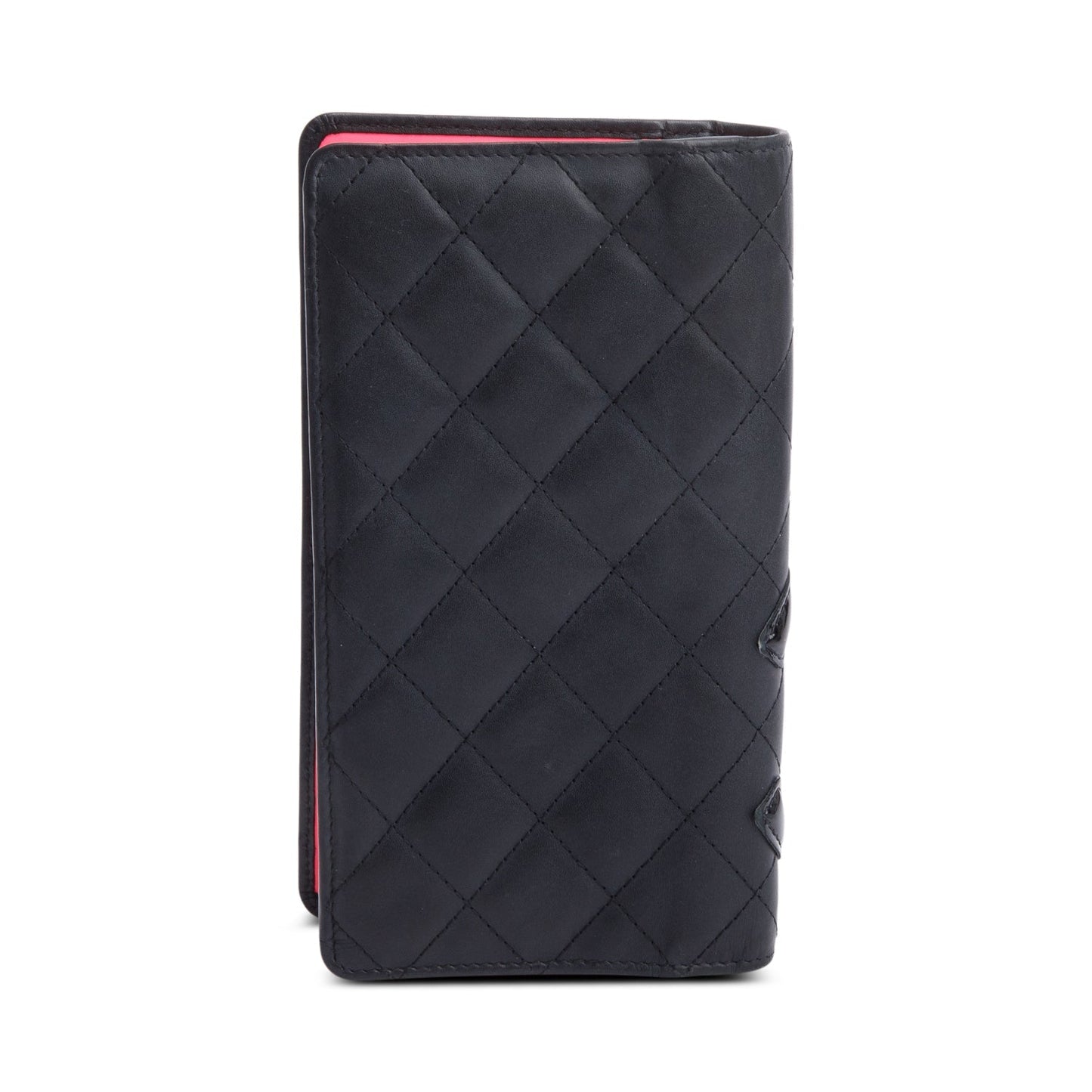 Chanel Black Calfskin Leather Cambon Yen Wallet