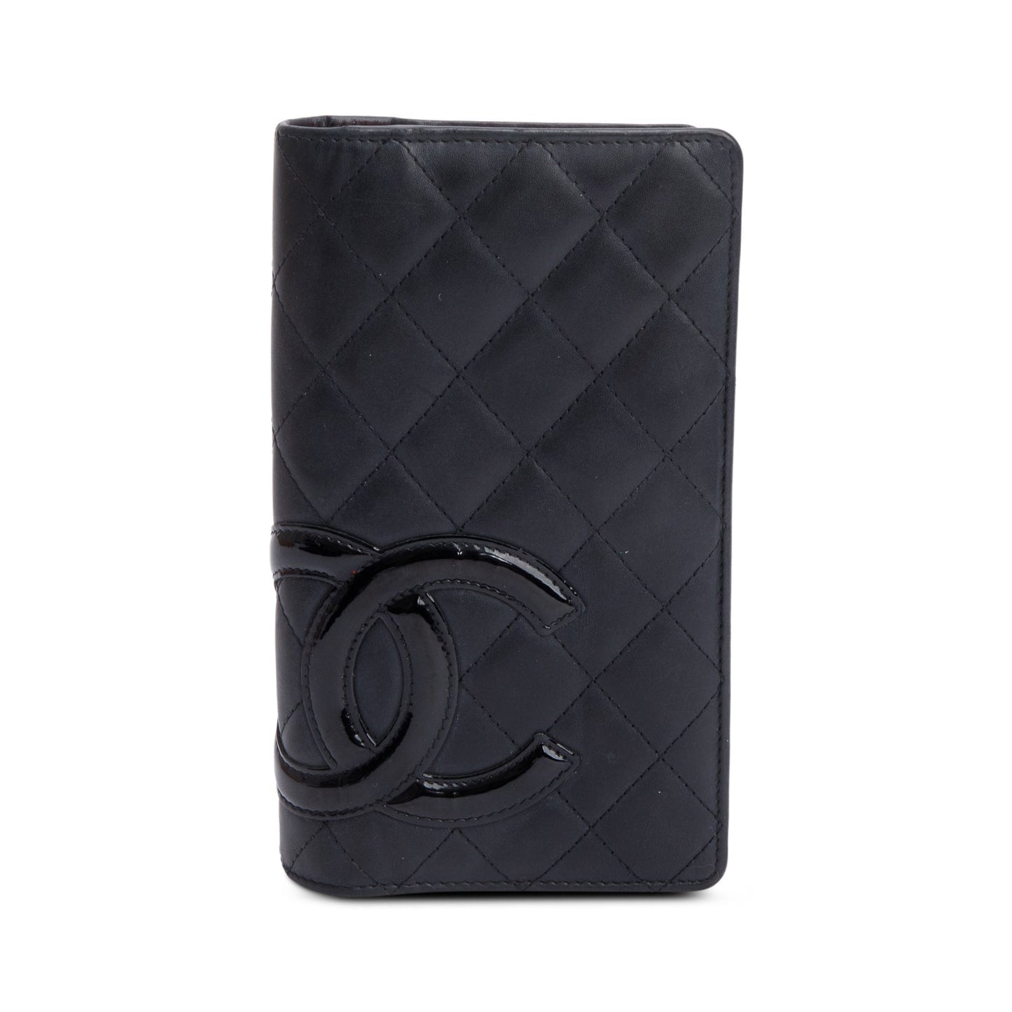 Chanel Black Calfskin Leather Cambon Yen Wallet