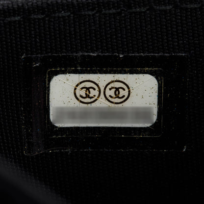 Chanel Black Calfskin Leather Classic Flap Card Holder