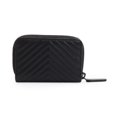 Chanel Black Calfskin Leather Classic Zipped Coin Purse