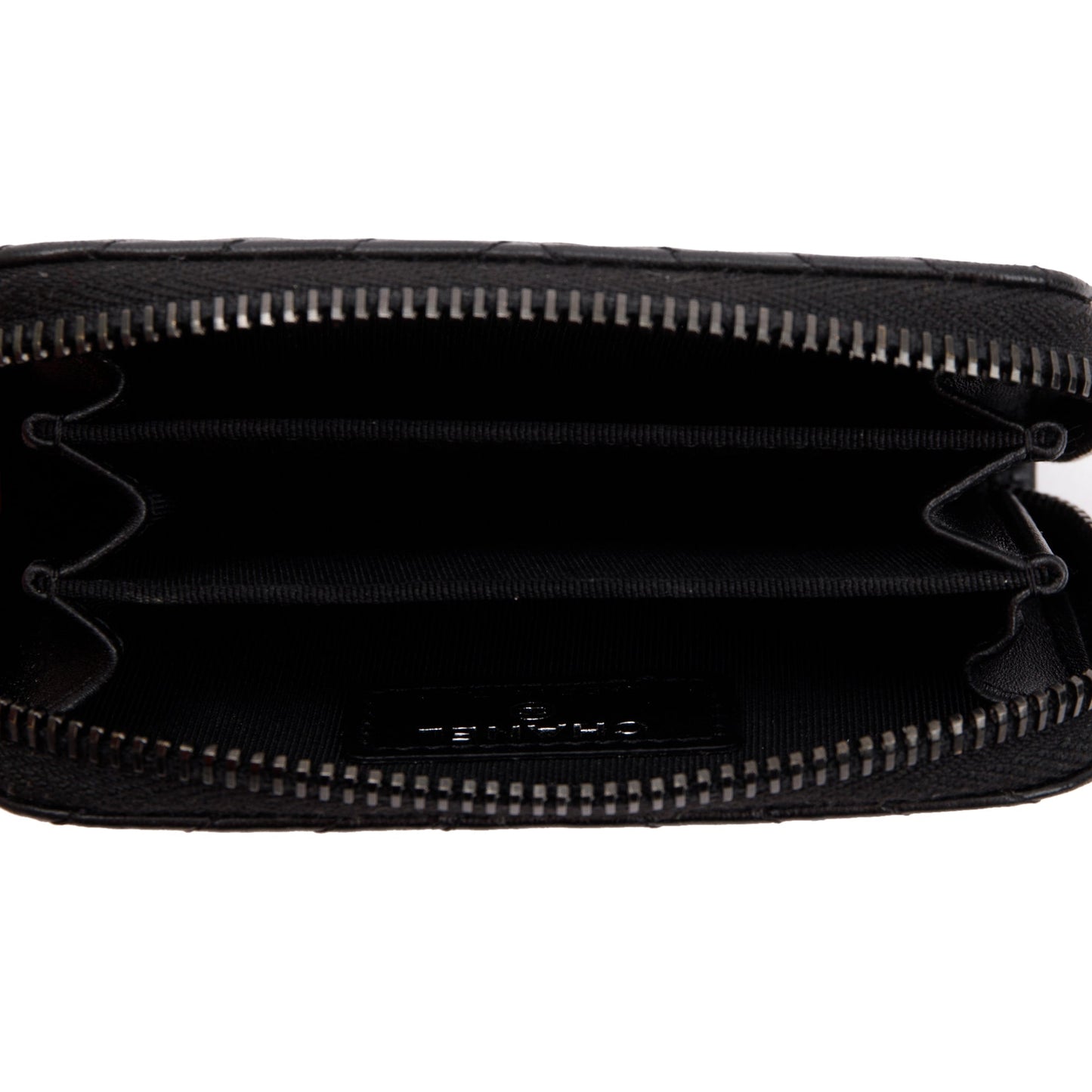 Chanel Black Calfskin Leather Classic Zipped Coin Purse