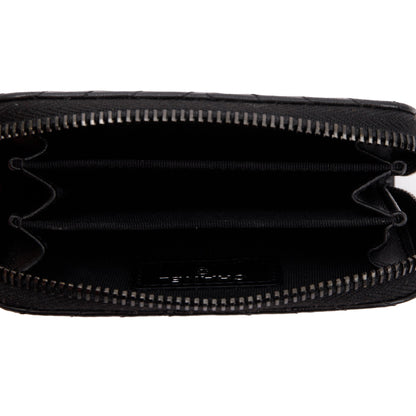 Chanel Black Calfskin Leather Classic Zipped Coin Purse