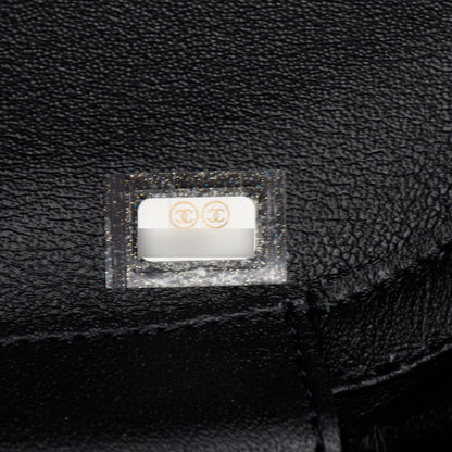 Chanel Black Calfskin Leather La Pausa Tassel Clutch Crossbody Bag