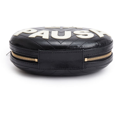 Chanel Black Calfskin Leather La Pausa Tassel Clutch Crossbody Bag