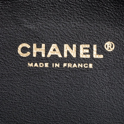 Chanel Black Calfskin Leather La Pausa Tassel Clutch Crossbody Bag