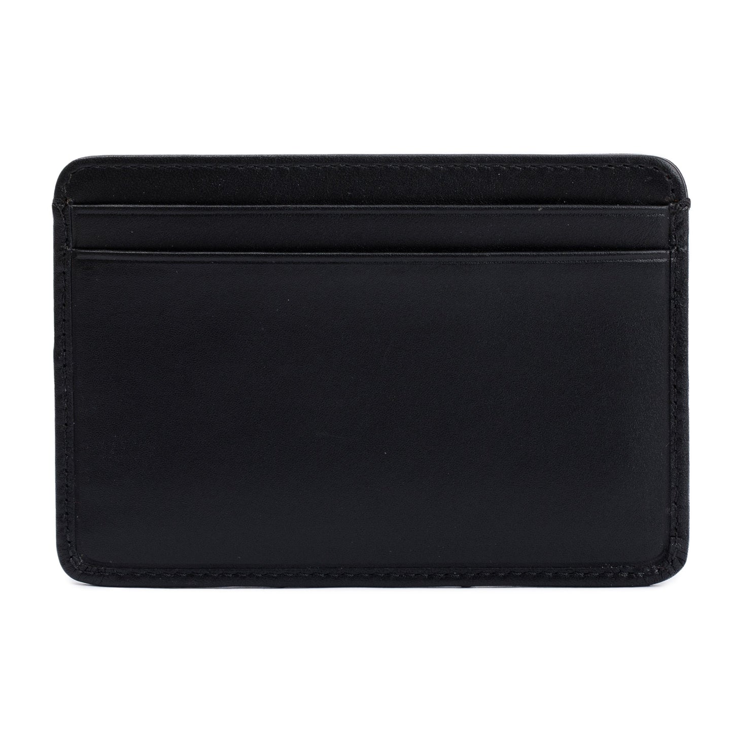 Chanel Black Calfskin Leather Ligne Cambon Card Holder