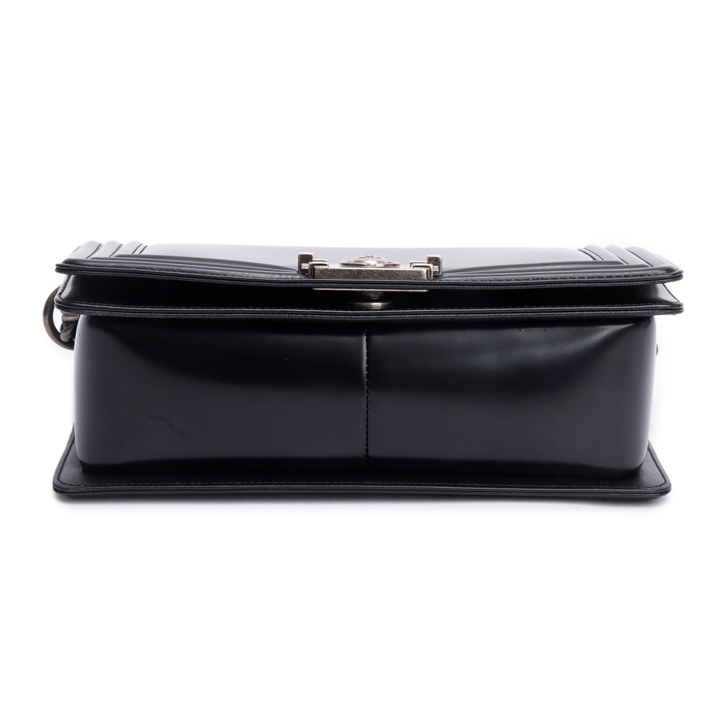 Chanel Black Calfskin Leather Medium Original Clasp Boy Bag