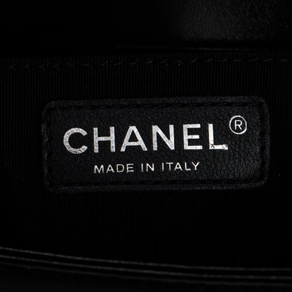 Chanel Black Calfskin Leather Small Boy Bag