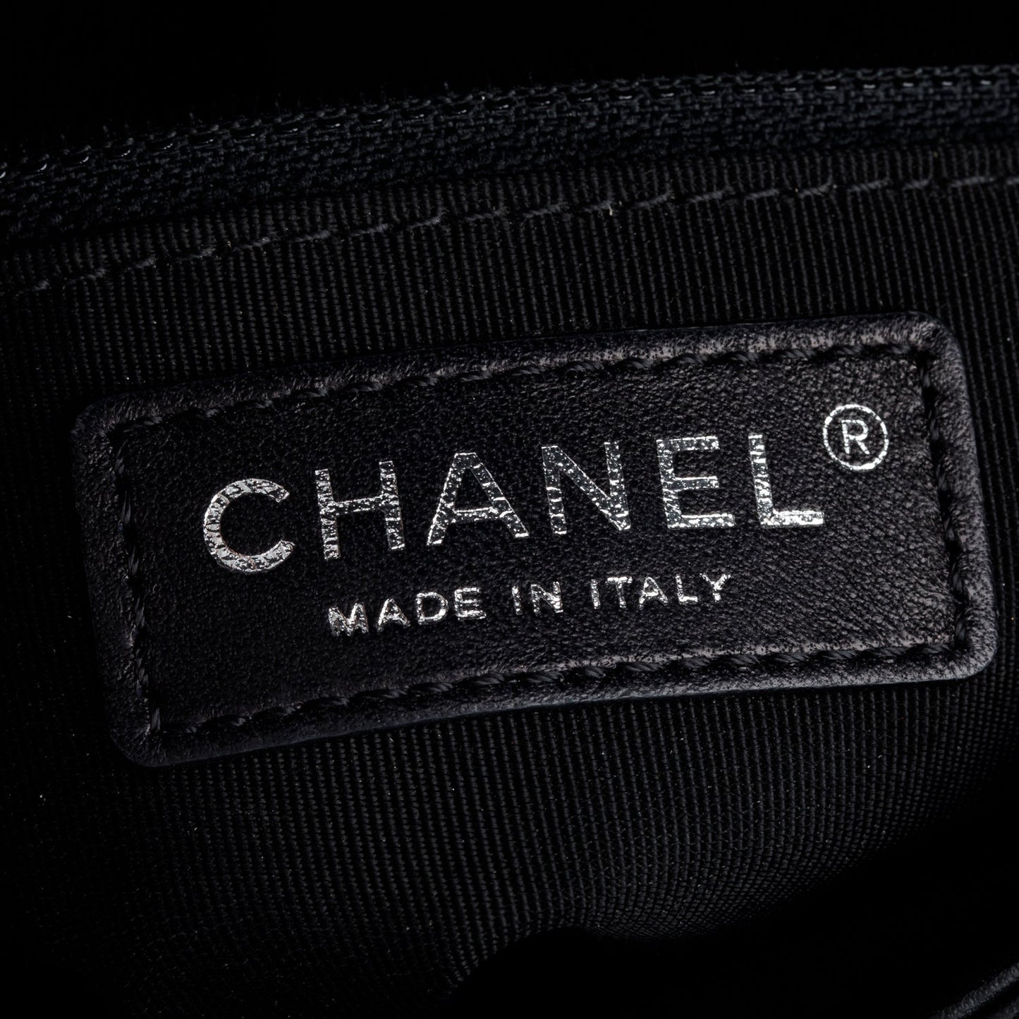 Chanel Black Calfskin Leather Small Tramezzo Flap Bag