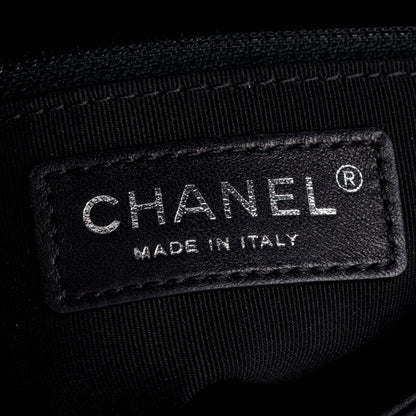 Chanel Black Calfskin Leather Small Tramezzo Flap Bag