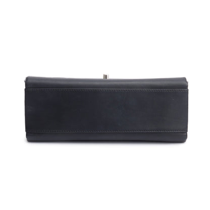 Chanel Black Calfskin Leather Small Tramezzo Flap Bag
