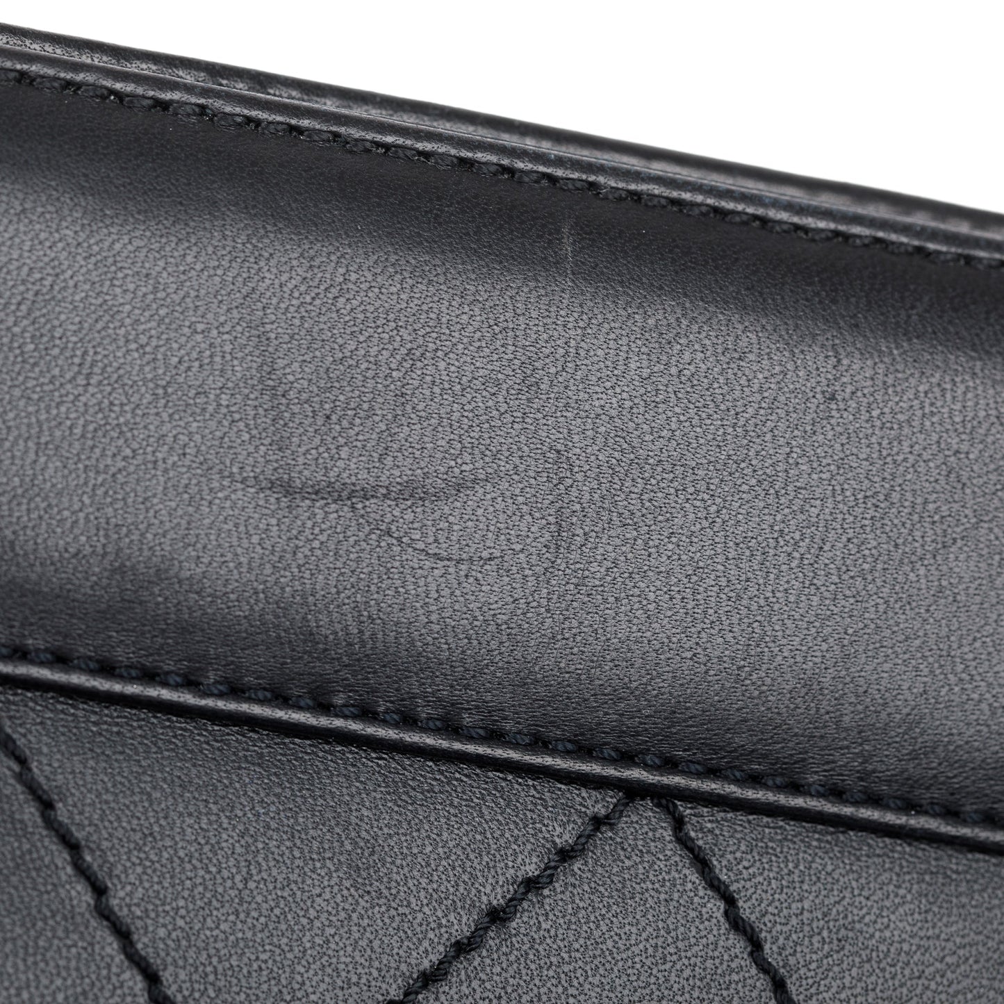 Chanel Black Calfskin Leather Turn-Lock CC Small Chain Tote