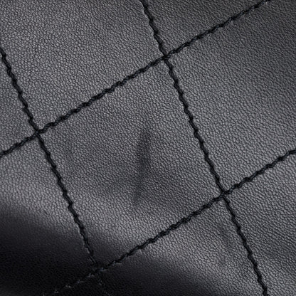 Chanel Black Calfskin Leather Turn-Lock CC Small Chain Tote
