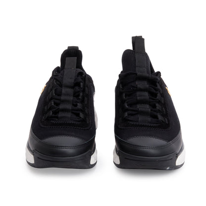 Chanel Black Calfskin Neoprene Interlocking CC Logo Sneakers, Size 36.5
