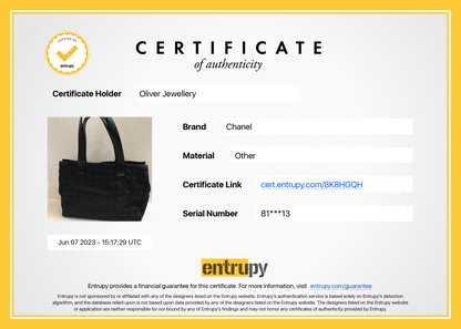 Chanel Black Canvas Travel Ligne Tote