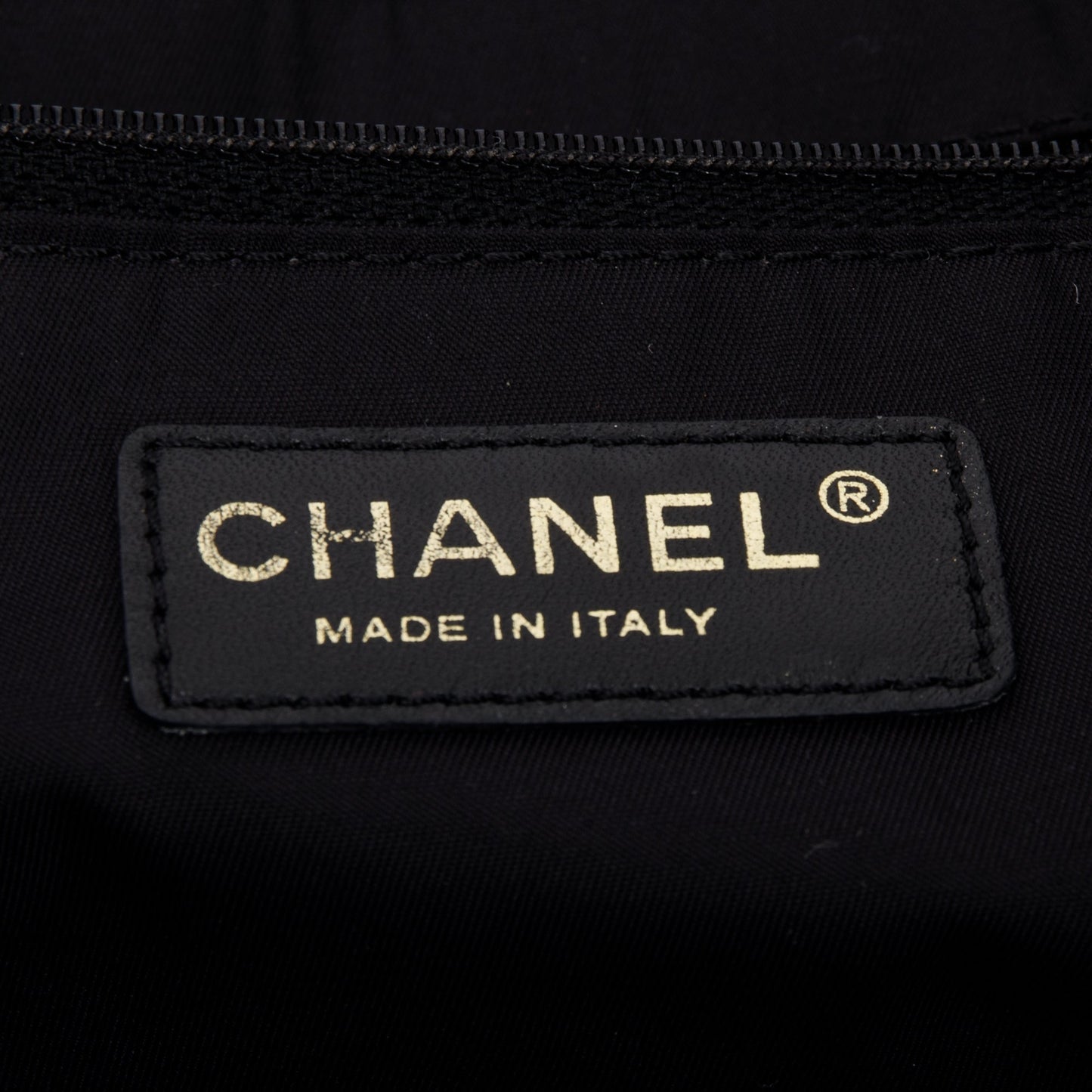 Chanel Black Canvas Travel Ligne Tote