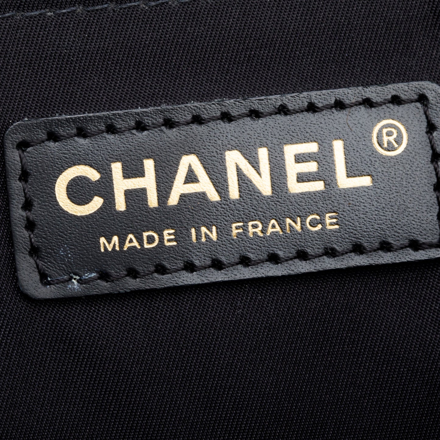 Chanel Black Canvas Travel Ligne Tote