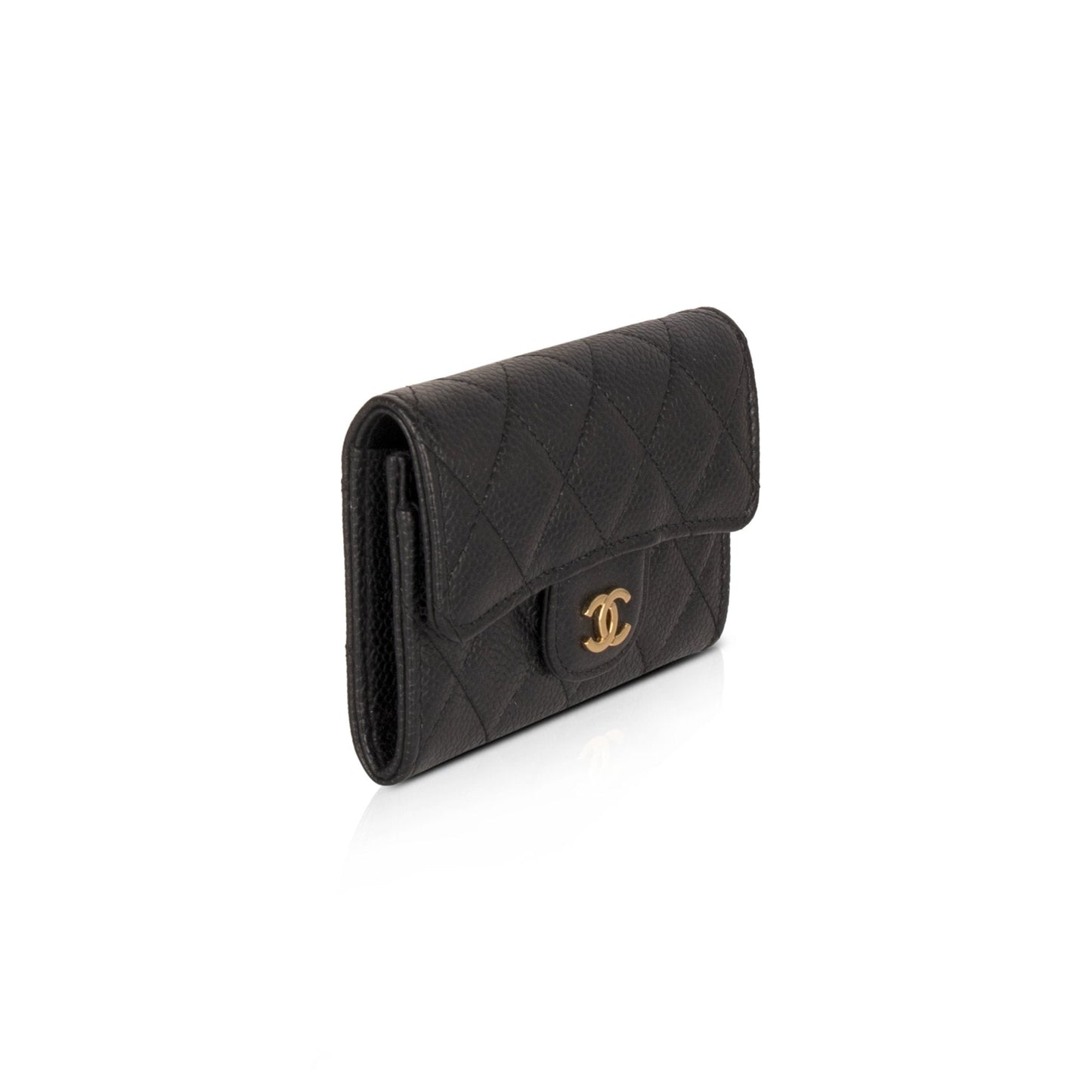 Chanel Black Caviar Classic Card Holder
