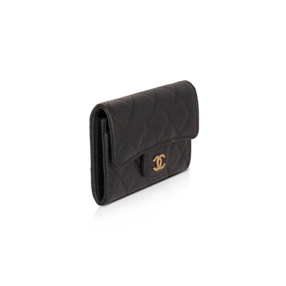 Chanel Black Caviar Classic Card Holder