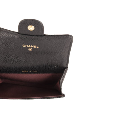 Chanel Black Caviar Classic Card Holder