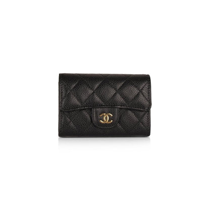 Chanel Black Caviar Classic Card Holder