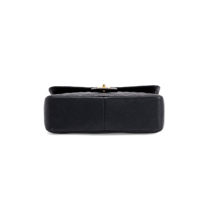 Chanel Black Caviar Classic Jumbo Double Flap Bag