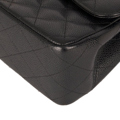 Chanel Black Caviar Classic Jumbo Double Flap Bag