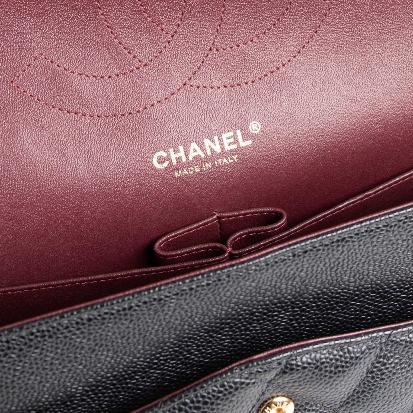 Chanel Black Caviar Classic Jumbo Double Flap Bag